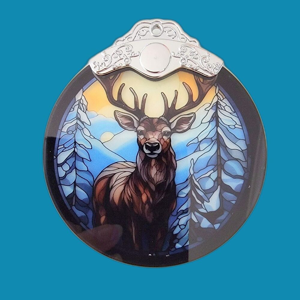 Ornament Moose Hanging Suncatcher
